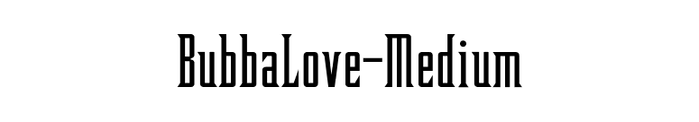 BubbaLove-Medium font preview