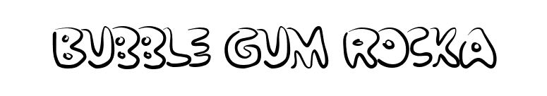 Bubble Gum RockA font preview