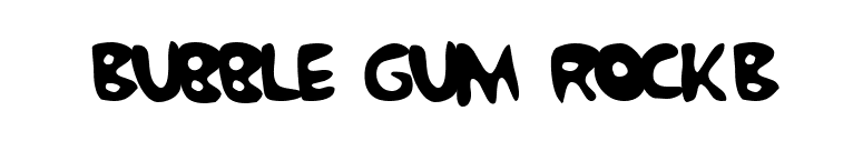 Bubble Gum RockB font preview