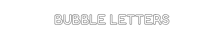 Bubble Letters font preview