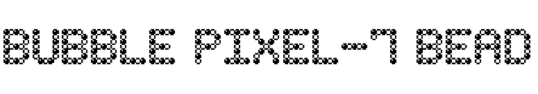 Bubble Pixel-7 Bead font preview