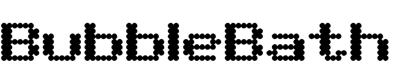 BubbleBath font preview