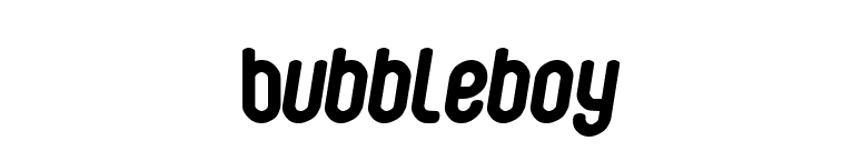 Bubbleboy font preview