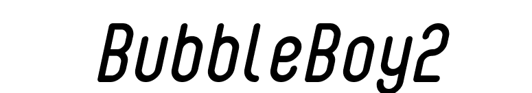 BubbleBoy2 font preview
