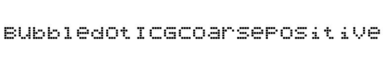BubbledotICGCoarsePositive font preview