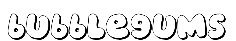 bubblegums font preview