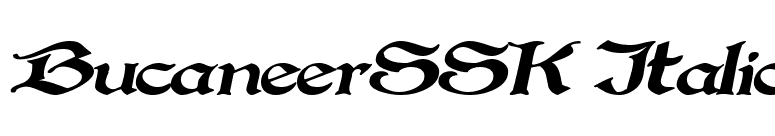 BucaneerSSK Italic font preview