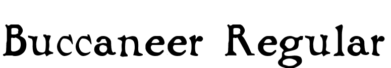 Buccaneer Regular font preview