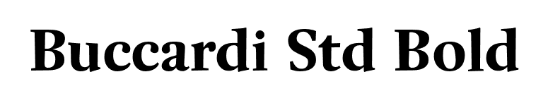 Buccardi Std Bold font preview
