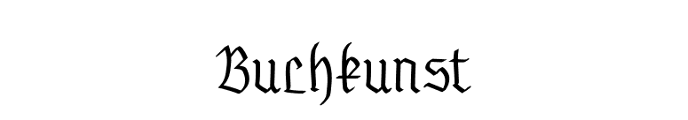 Buchkunst font preview