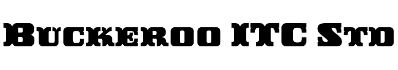 Buckeroo ITC Std font preview