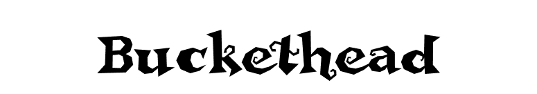 Buckethead font preview