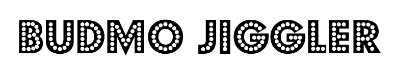 Budmo Jiggler font preview