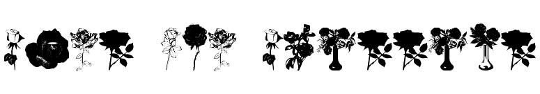 Buds and Blossoms font preview