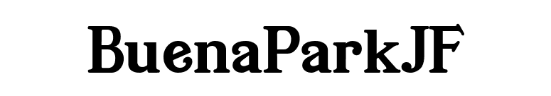 BuenaParkJF font preview