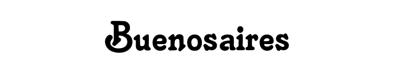Buenosaires font preview