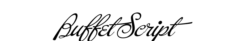 Buffet Script font preview
