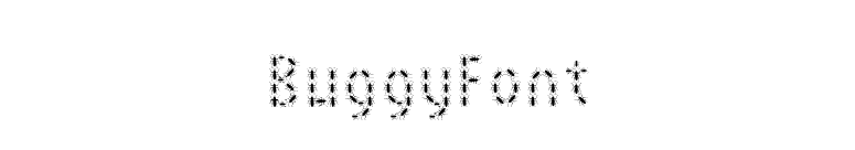 BuggyFont font preview
