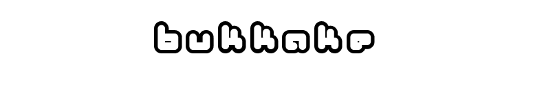 Bukkake font preview