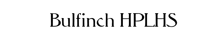 Bulfinch HPLHS font preview