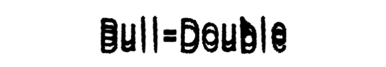 Bull-Double font preview
