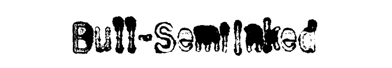 Bull-SemiInked font preview