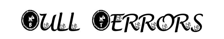 Bull Terrors font preview