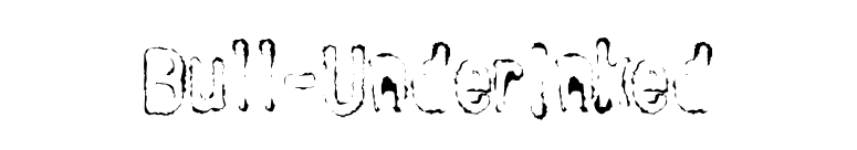 Bull-UnderInked font preview