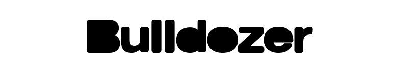 Bulldozer font preview