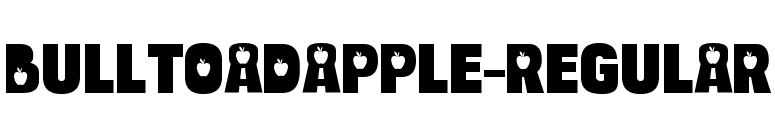 BulltoadApple-Regular font preview