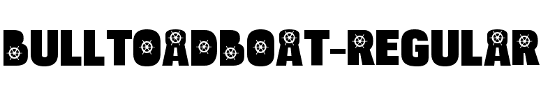 BulltoadBoat-Regular font preview