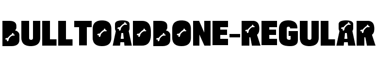 BulltoadBone-Regular font preview