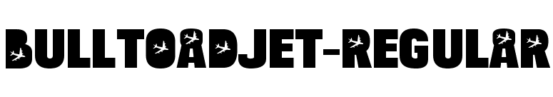 BulltoadJet-Regular font preview
