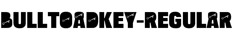 BulltoadKey-Regular font preview