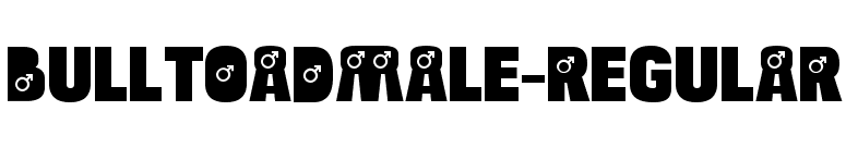 BulltoadMale-Regular font preview