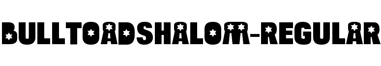 BulltoadShalom-Regular font preview