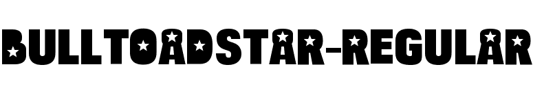 BulltoadStar-Regular font preview