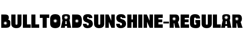 BulltoadSunshine-Regular font preview