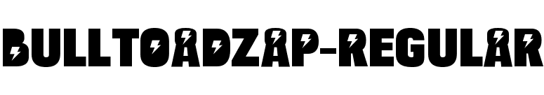 BulltoadZap-Regular font preview