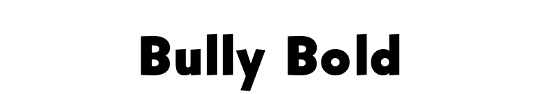 Bully Bold font preview