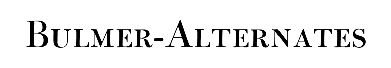 Bulmer-Alternates font preview