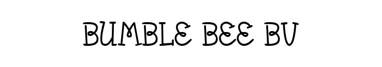 Bumble Bee BV font preview