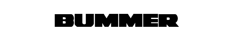 Bummer font preview