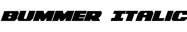 Bummer Italic font preview