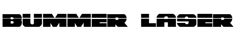 Bummer Laser font preview