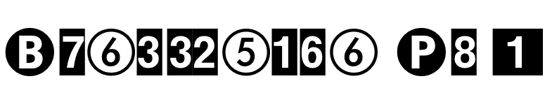 Bundesbahn Pi 1 font preview