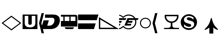 Bundesbahn Pi 2 font preview