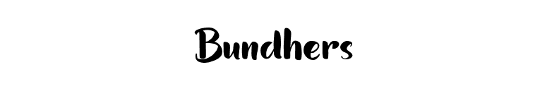 Bundhers font preview