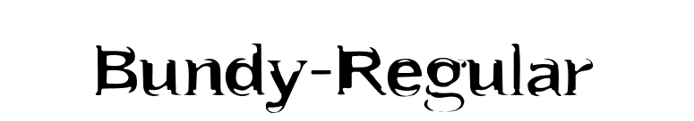 Bundy-Regular font preview