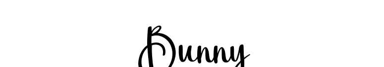 Bunny font preview